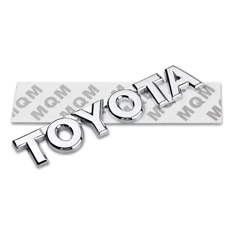 Car 3D Sticker Decorate Badge Emblem For Toyota Corolla Camry Rav4 Yaris Auris Corolla Avensis Supra CHR Prius Prado120 Hilux