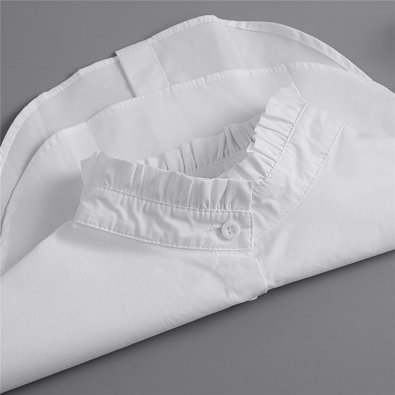 Formeller falscher Kragen Damen einfarbig Stehkragen Faux Col Halbes Hemd Bluse Falsche Kragen Pullover Hemd Abnehmbare Kragen