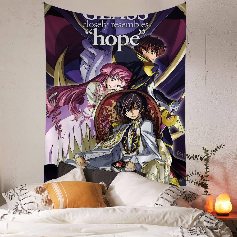 Arazzo Colorato Code Geass da Appendere alla Parete Arazzi da Parete Bohémien Decorazioni Murali Mandala