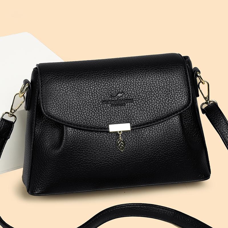 PU Muttertasche Schultertasche Umhängetasche Kleine quadratische Tasche Vintage Pendler Handtasche für Damen