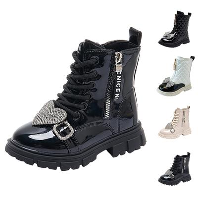 Children's Boots, Single Boots, British , Side Zipper Short Boots