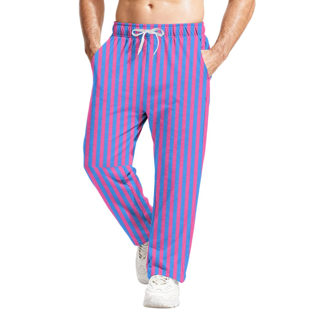 Pánské ležérní tepláky volného střihu se strečovým pasem a stahovací šňůrkou, kalhoty na jógu