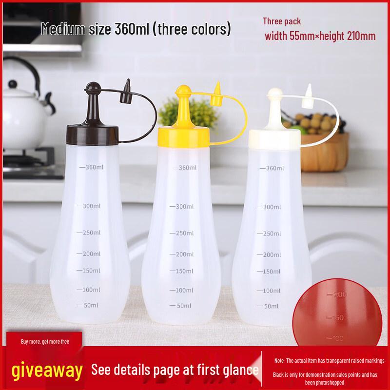 ZISIZ Commercial Squeeze Sauce Bottle