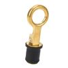 2Pcs Screw Type Compression Drain Plug Excellent Sealing Oxidation Resistant Rubber Brass Boat Drain Plug for Marine Yacht