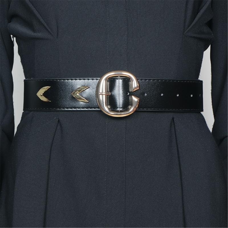 French Styles Wide Waist Belt For Women Slimming PU Leather Cincher Belt Elegant Corset Band Female Fashion Accessory