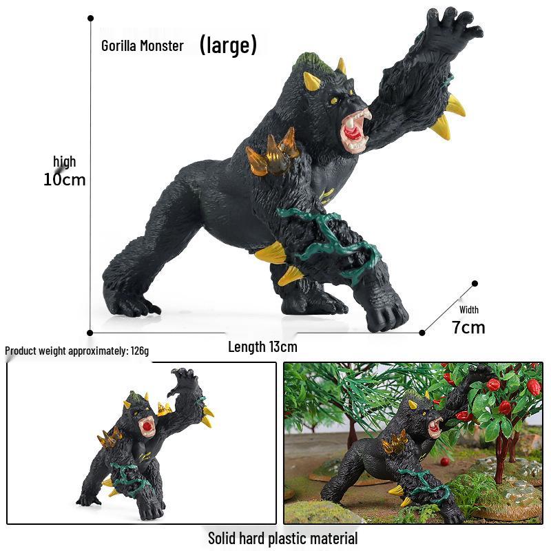 Realistic Fire-Breathing Dragon Toy: Knight, Elf, and Animal Figure