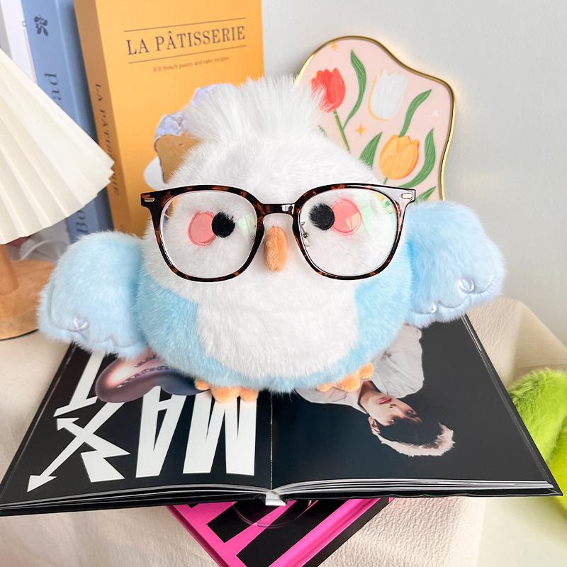1018cm Flauschige Vogelpuppe Plüschtier Gefüllter Papagei Lila Schwarz Blau Grün Cartoon Tier Plüschtier Heimdeko Geschenk