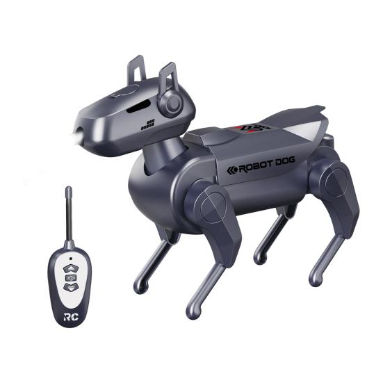 Remote Control Robot Dog Toy Mist Spray Interactive Electric Dog Toy Toddlers Boys Girls Walking Mechanical Puppy Toy