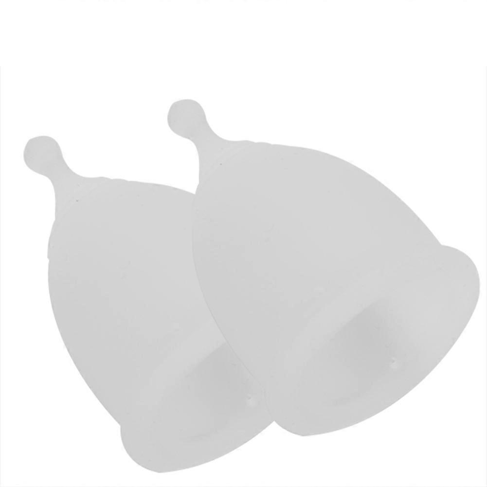 Silikon Menstruationstasse Wiederverwendbare Feminine Hygiene Tasse Weich Auslaufsicher Damen Periode Tasse(S )
