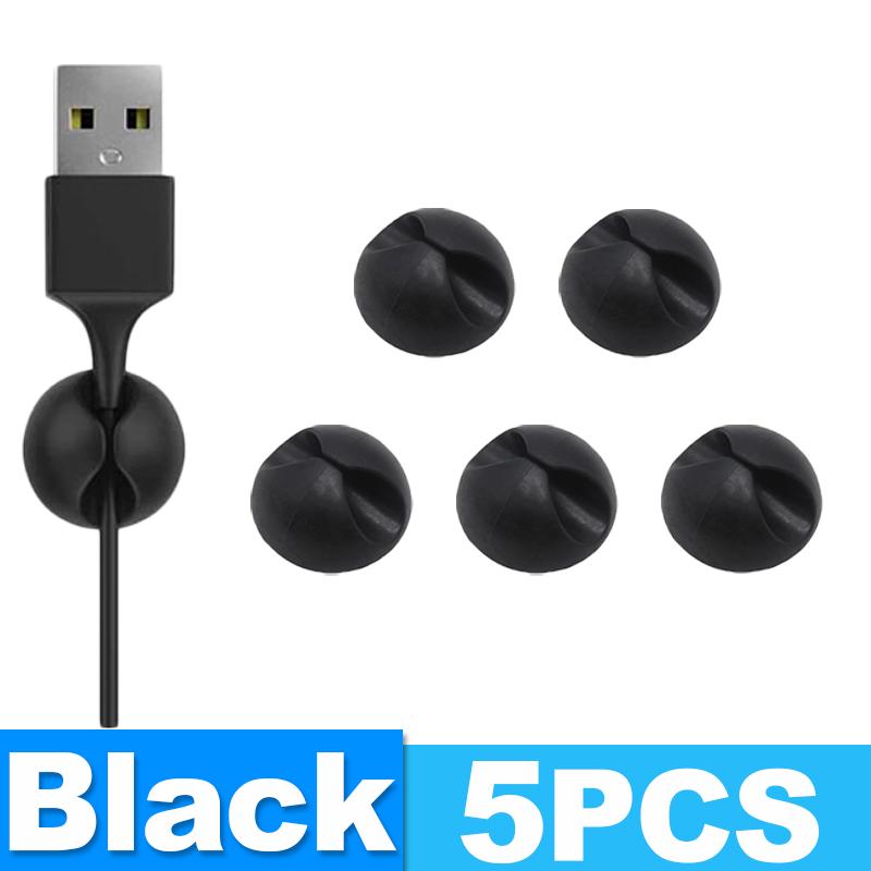 Mini Cable Clips Silicone Car Dash Desktop Wire Tidy Organizer Cable Winder Cord Charger Holder Auto USB Data Line Fixed Clasp