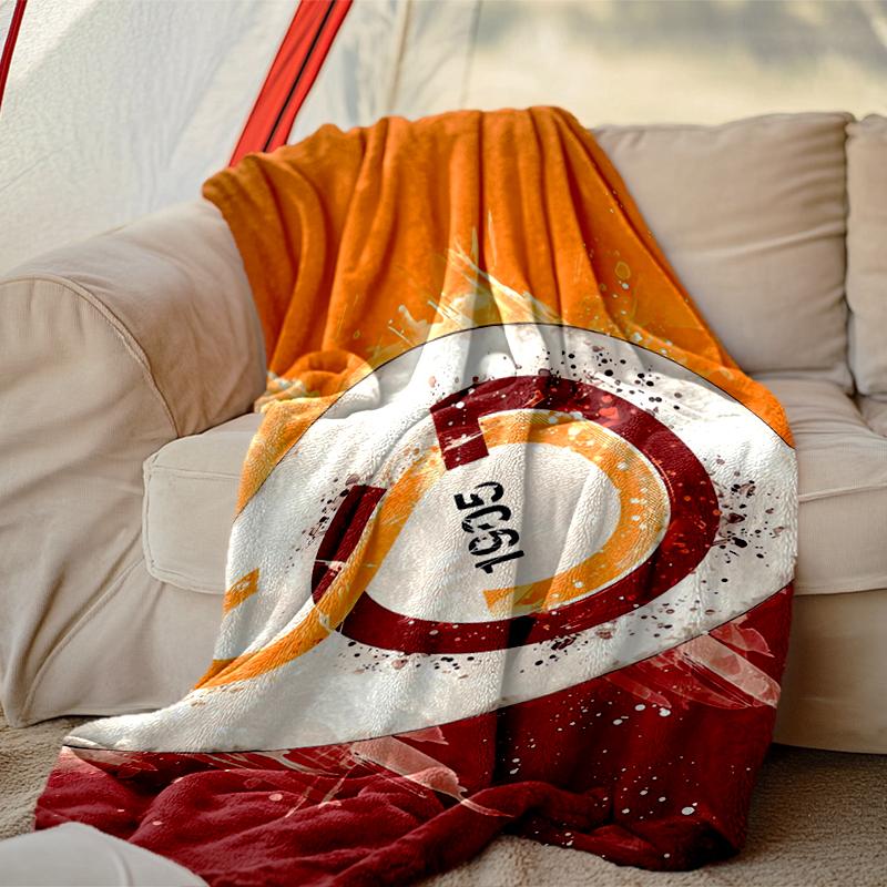 [Galatasaray SK Blanket] Soft Throw Blanket for Bed Sofa, Holiday Gift Blanket for Women Men Family Friend