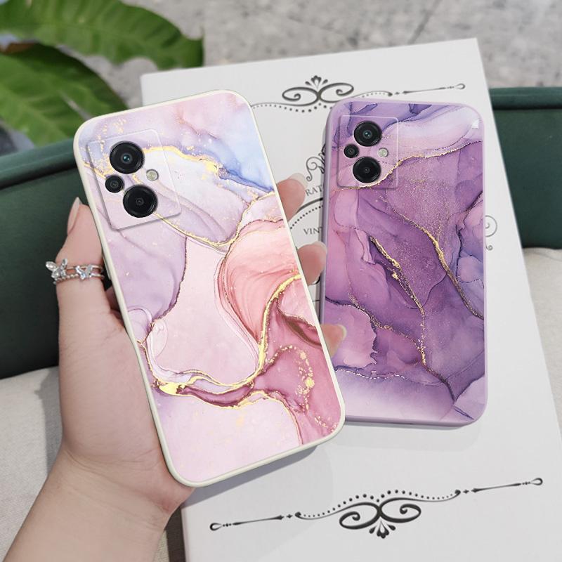 Gold Marble Phone Case For Xiaomi Poco F8 F7 X7 M6 X6 F6 M5 M5S F5 X5 F4 X4 M4 F3 M3 X3 Pro Ultra 4G 5G GT NFC Silicone Cover