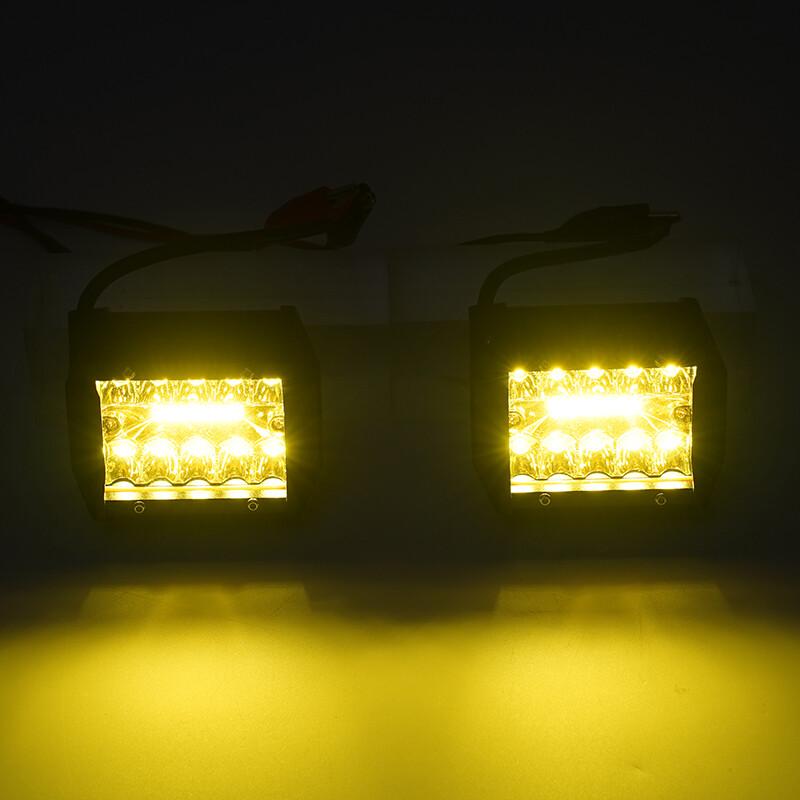 4'' LED Work Light Bar Spot Pods Fog Lamp Assembly Offroad Driving Truck SUV ATV