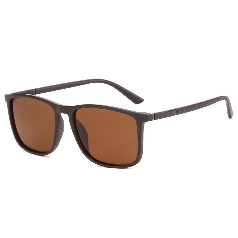 New Classic Fashion Polarization Sunglasses Men's And Women's Square Large Frame Driving Fishing Glasses