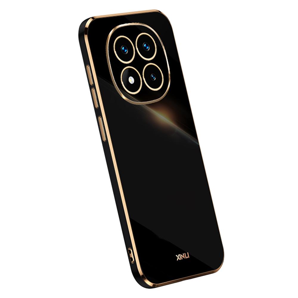 

Для Xiaomi Redmi Note 14 Pro 5G/Poco X7 5G Чохол TPU Чохол для телефону з гальванізованою рамкою Black