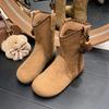 Ethnic style women's short fashion hundred soft elastic comfortable ankle boots shock absorption anti-skid casual sports Martin boots