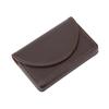 Portable Leather Business Name Card Holder Case Wallet Credit Card Holder Case (Coffee)