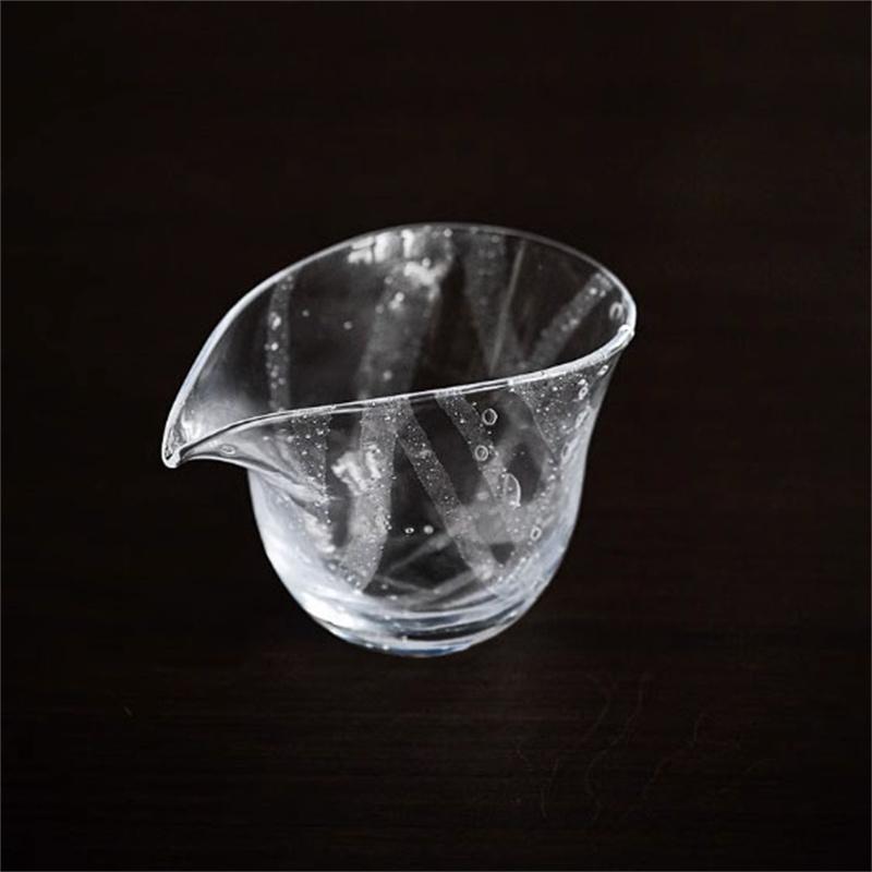 Japanese Style 200ML Bubble Heat-resistant Glass Fair Cup Tea Pitcher Chahai Thicken Justice Cup Kung Fu Tea Cup Set Accessories