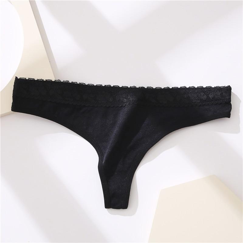 FINETOO Donna Jacquard Pizzo floreale G-string Mutandine a vita bassa  Intimo donna Lingerie 9 Colori solidi Sexy Perizoma femminile S-XXL  acquista in modo economico — spedizione gratuita, recensioni reali con foto  —