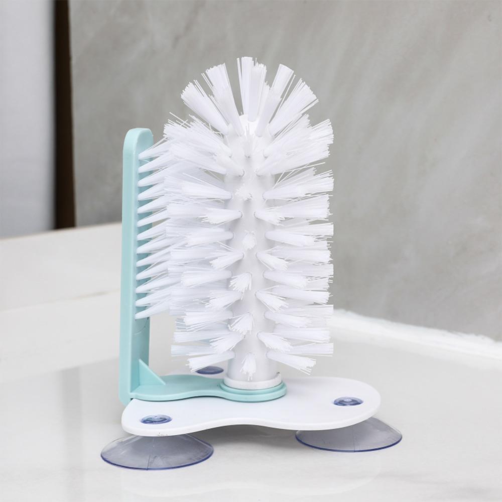 Detachable Sucker Cup Brush 2 In 1 Water Bottles Cleaner Durable Cup Scrubber  Wine Glass