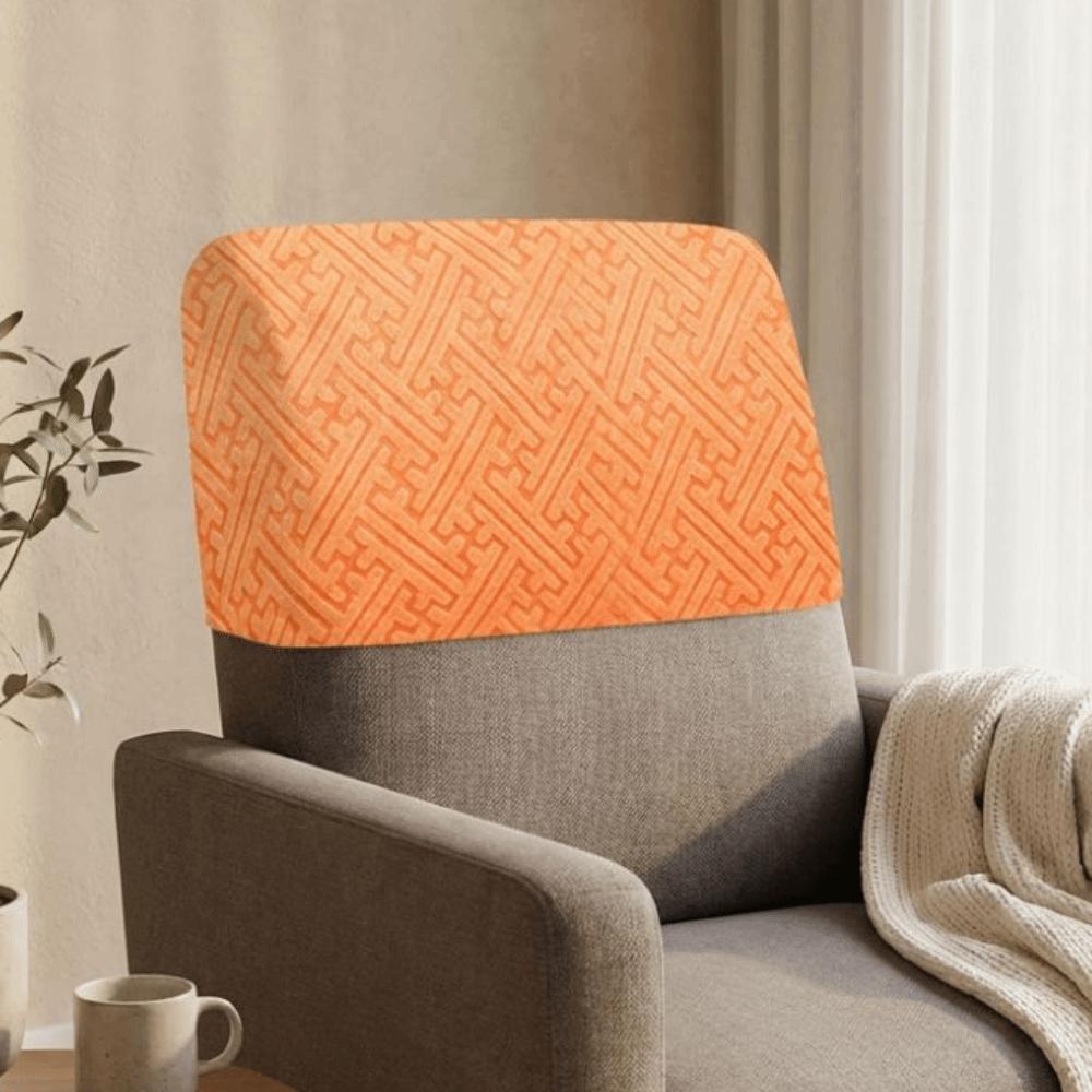 Stretchable Chair Back Protection Thickened Backrest Slipcover Elastic Chair Cover  Dining Room