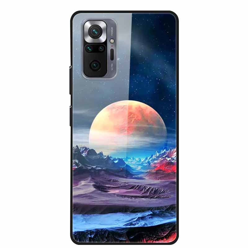 Tempered Glass Colorful Cover For Xiaomi Redmi Note 10 Pro Case Hard Shockproof Funda for Redmi Note10 / Note 10Pro Cases Shell