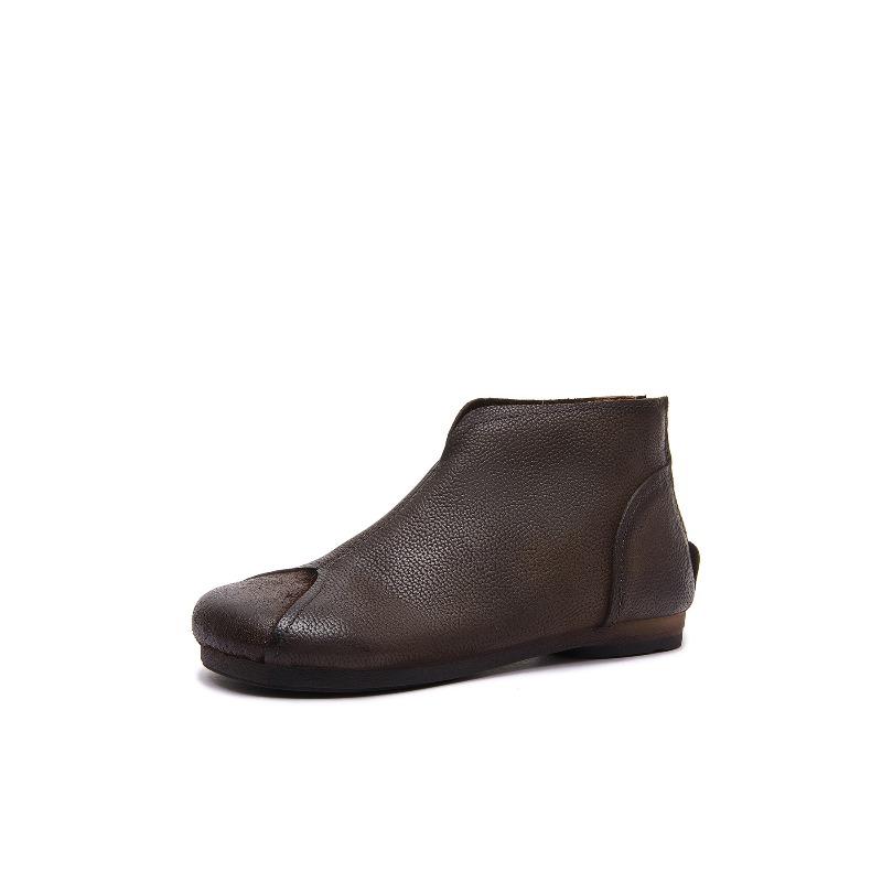 

Single Snow Boots for Women, Padded Short Boots, New Style, Retro Flat Shoes 40 темно-сірий