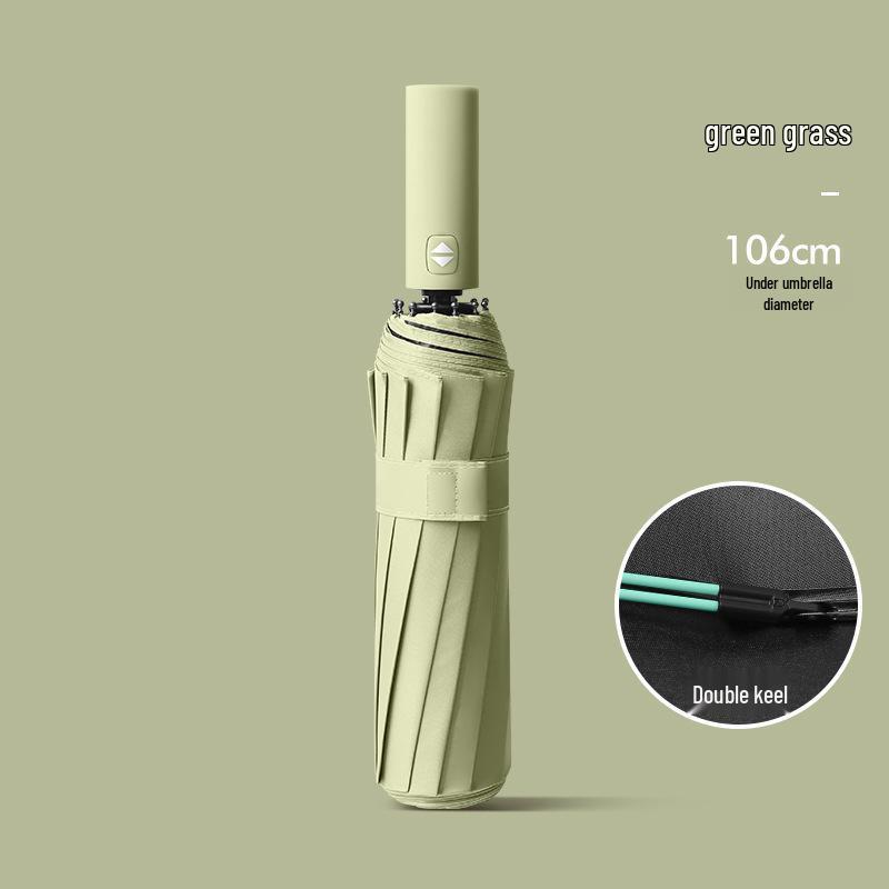 Custom Logo Automatic Three-Fold Umbrella: Sun & Rain Protection, Advertising and Gift Use