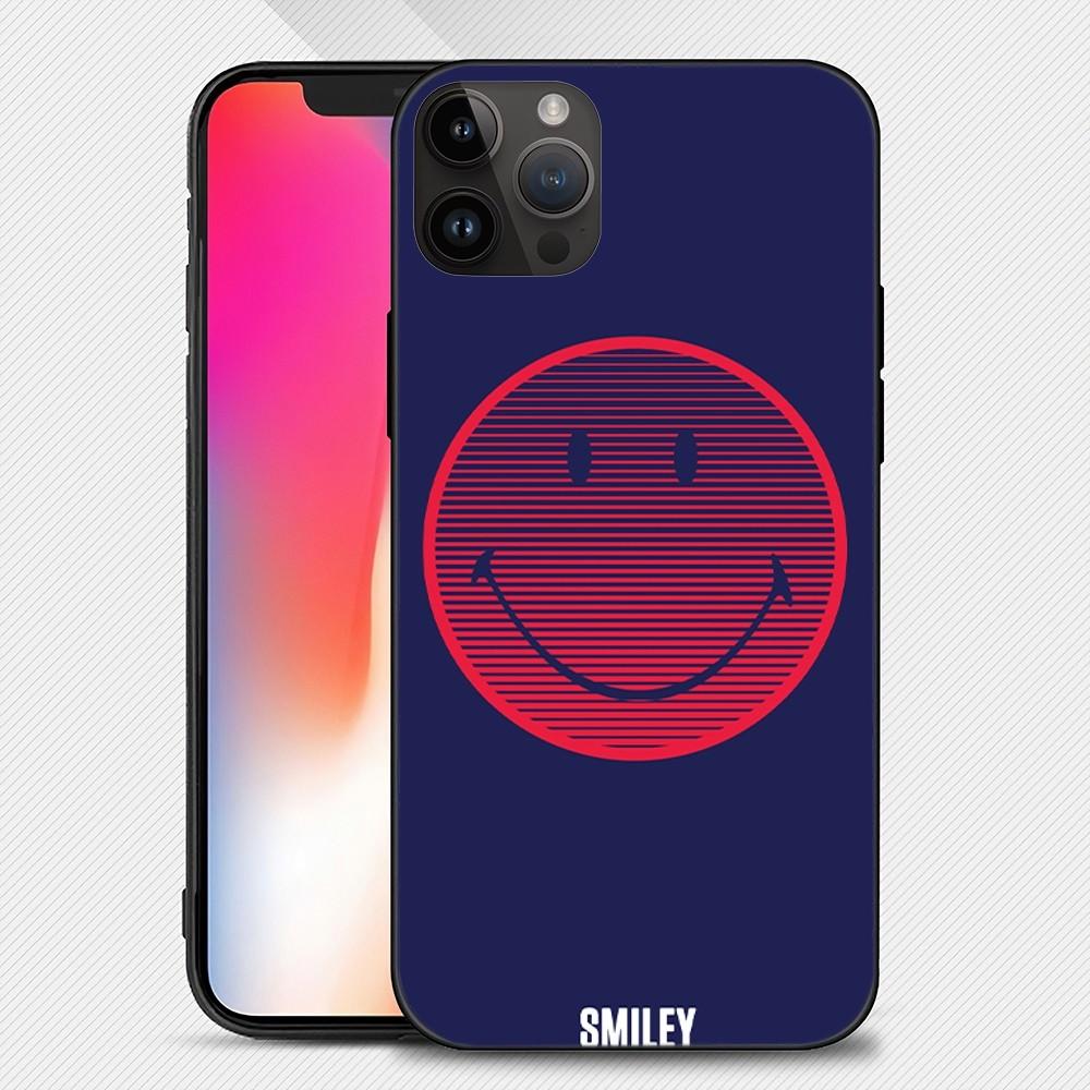 Funny S-Smiley Face Phone Case Iphone15 14 13 12 11 Pro Max Mini X 7 8 Soft Case
