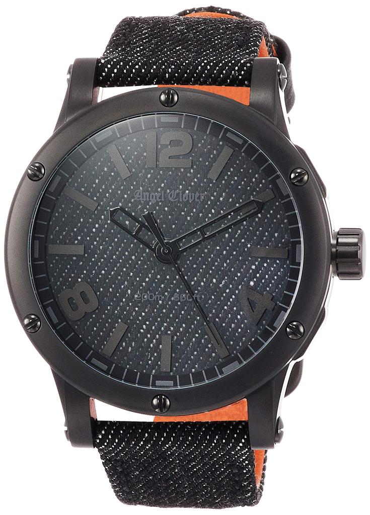 Angel Clover Exventure-SENSE Exclusive EV46BBK-BD Men's Watch Black Stainless Steel Quartz 46MM