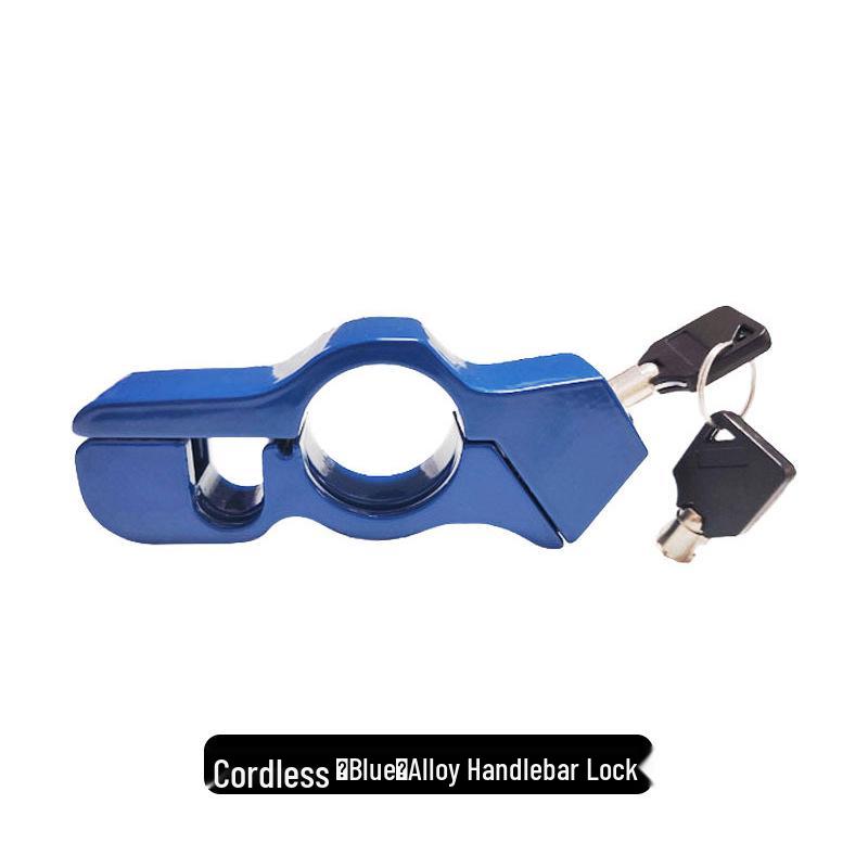 Universal Anti-Theft Motorcycle Handlebar & Throttle Lock with Alarm