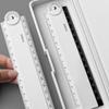 5Pieces Portable Folding Geometrics Drawing Ruler Set Plastic Drawing Tool with Clear Marking for Students Engineers
