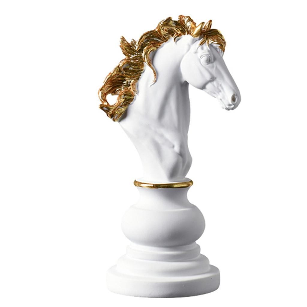 Resin Chess Statue Sculpture Figurine Furnishing International Chess Board Games For Decoration
