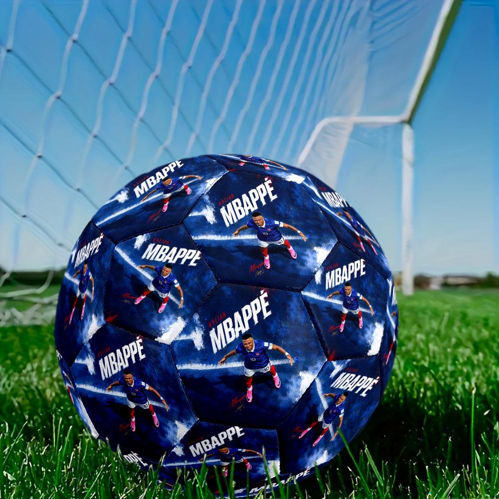 Mbappé Size 5 Soccer Ball Machine Sewn Indoor Outdoor Universal Football Sports Enthusiast Gifts