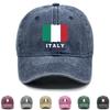 1 Pcs Flag Of ITALY Print Adjustable Baseball Caps Washed Cotton Caps For Woman Unisex Vintage-Inspired Snapback Baseball Hat