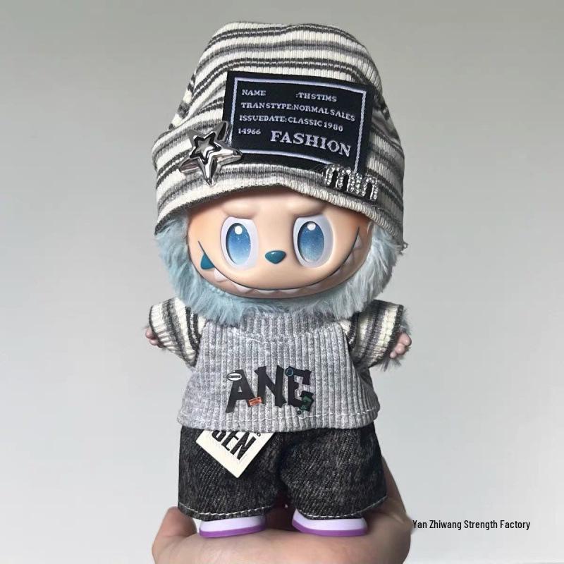 Coleção de Roupas para Boneca de Pelúcia Vinílica Labubu Tendência 2025