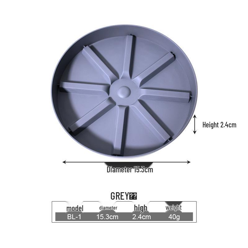 Round Breathable Plastic Flower Pot Tray - Anti-Root Rot, Soil Leakage Prevention, Root Control, Water Collection.