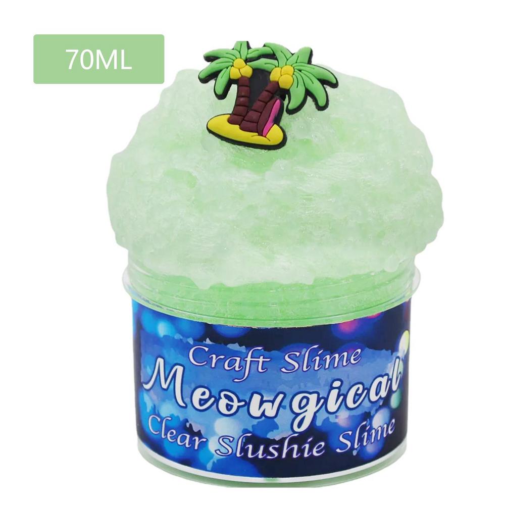 Cartoon Festive Jelly Crystal Mud, Colorful Cloud Fluffy Slime Foam Putty, Creative DIY Assembly Handmade Craft, Holiday Stress Relief Gift Present
