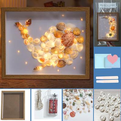 KODENOR DIY Shell Art Luminous Photo Frame Night Light