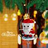 Non-Toxic Christmas Pendant Ball Building Blocks Mini Bricks Bell Snowman Santa Claus Christmas Tree Decorations For Home Christmas Gifts
