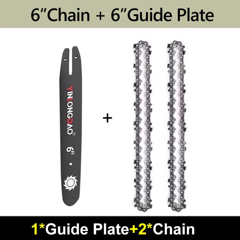 4 Inch Saw Blade Chainsaw Chains and Guide Bar Mini Steel Chains Electric Saw Blade Tool Saw Accessory Replacement Wood Cutting