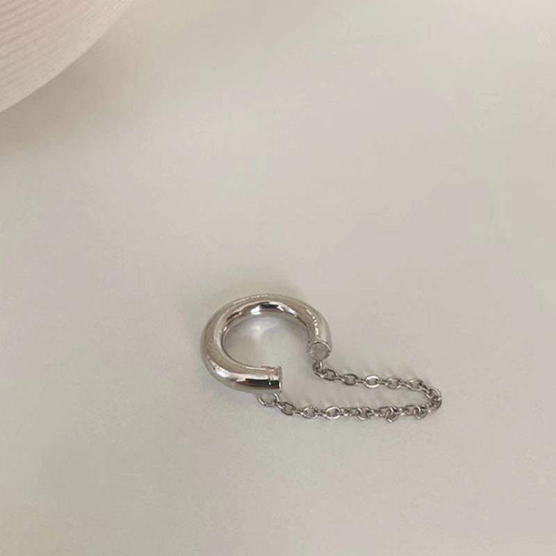 Korean Diamond-Studded Leaf Ear Cuff - Adjustable, No Piercing Needed, Fairy Forest Design Earrings