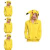 Pokemon Anime Jacket Cosplay Pikachu Hoodies With Adorable Ears And Tail Design