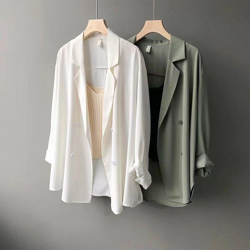 2024 Summer Women's Loose Chiffon Suit Jacket – Korean & British Design