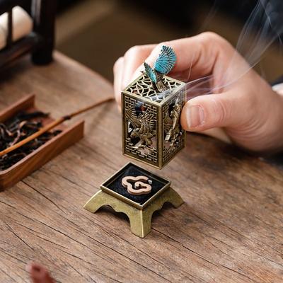 Creative New Chinese Style Incense Burner Good Symbolism Zinc Alloy Incense Holder Vertical Accessories Incense Burning Gifts