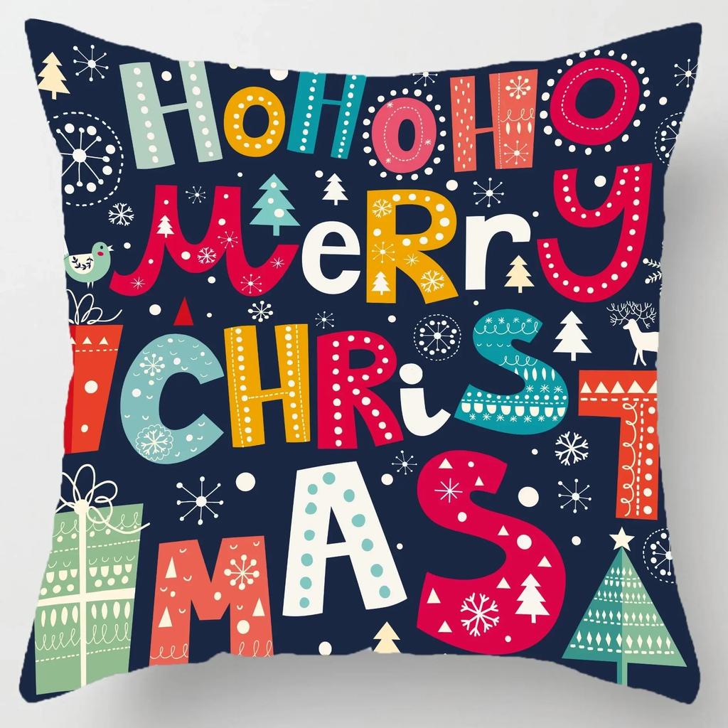 Christmas Cushion Pillowcase Ornaments Suitable For Home Navidad Noel Christmass Gifts Ornaments