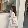 Stylish Korean Canvas Tote Bag Casual Shoulder Bag For Female Students