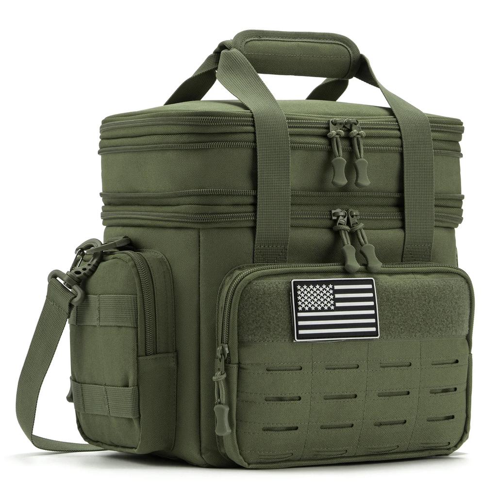 Borsa Frigo Isotermica 18L Tattica per Pranzo da Uomo Espandibile Lavoro Campeggio Picnic all'Aperto Resistente a Tenuta Termica