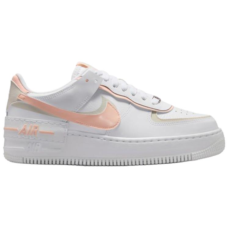Nike Air Force 1 Low Shadow White Light Orewood Brown Washed Coral Women's Sneakers CI0919-121