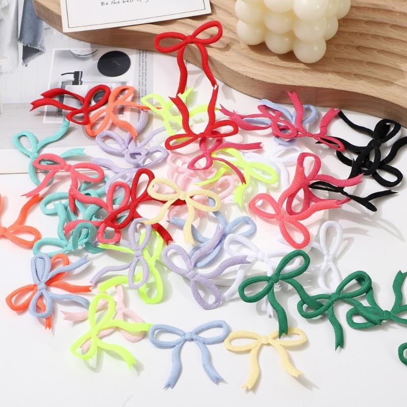 Polyester Craft Bows For DIY Hair Accessories Clothing Decors Material Easy To Attach Without Tools